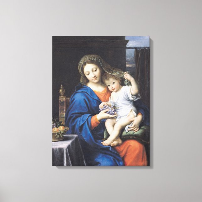 Die Jungfrau der Trauben, 1640-50 Leinwanddruck (Vorderseite)