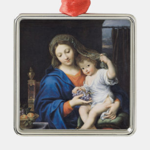 Die Jungfrau der Trauben, 1640-50 Silbernes Ornament