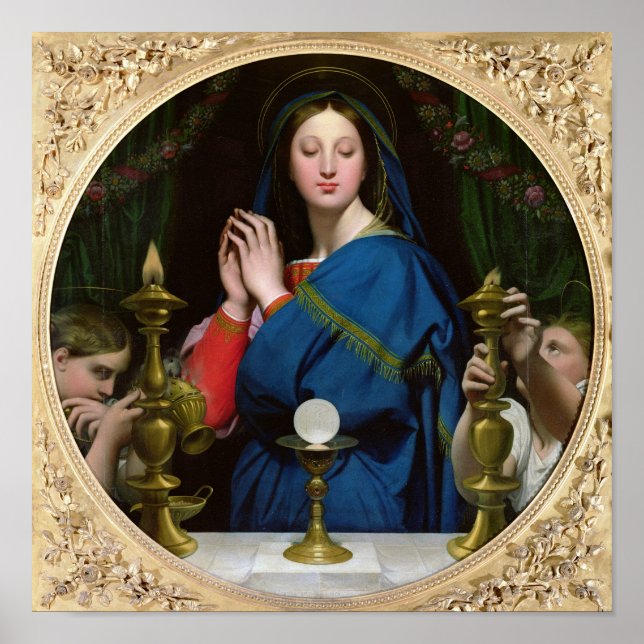 Die Jungfrau des Gastgebers, 1854 Poster (Vorne)