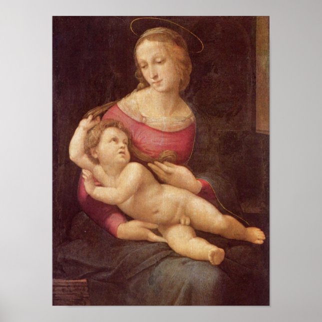Die Jungfrau (Die Bridgewater Madonna) von Raphael Poster (Vorne)