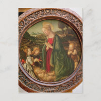 Die Jungfrau, die das Christkind bewundert