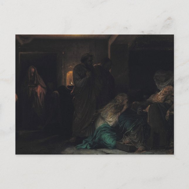 Die Jungfrau fällt, 1856 Postkarte (Vorderseite)