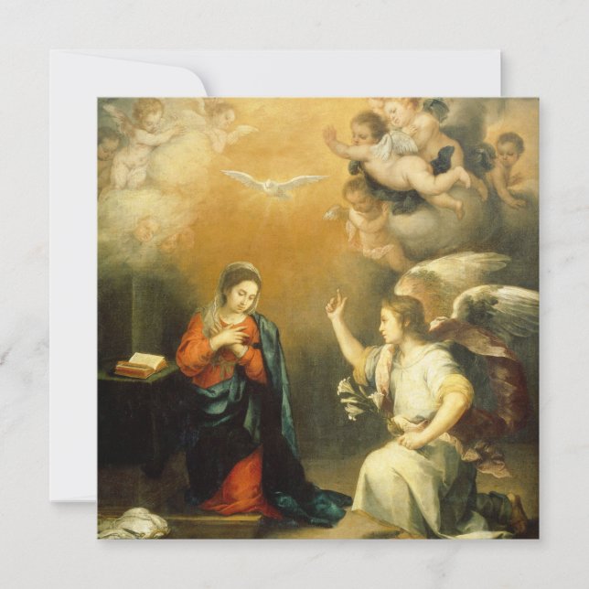 Die Jungfrau Holiday Card Karte (Vorderseite)