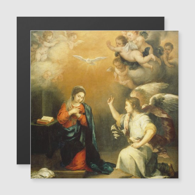 Die Jungfrau Holiday Card Magnetkarte (Vorne/Hinten)