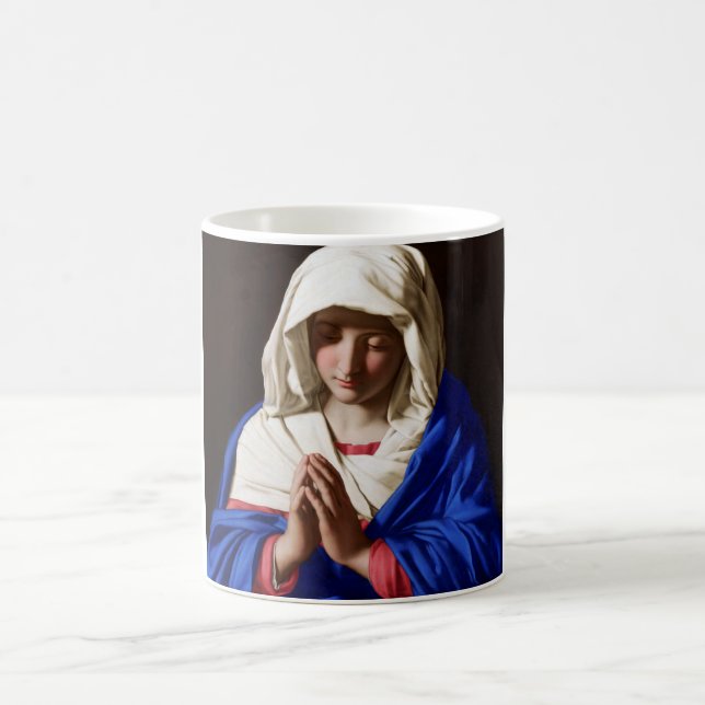Die Jungfrau im Gebet, Sassoferrato Kaffeetasse (Mittel)
