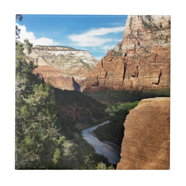Die Jungfrau im Zion Canyon Fliese (Vorderseite)