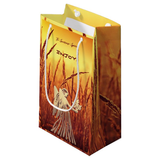 Die Jungfrau Kleine Geschenktüte (Vorderseite Schrägansicht)