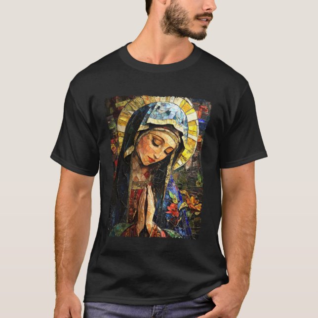 Die Jungfrau Maria Katholisch T-Shirt (Vorderseite)