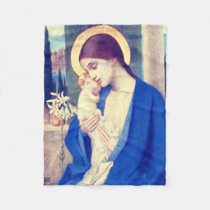 Die Jungfrau Maria und das Jesuskind Renaissance-G Fleecedecke