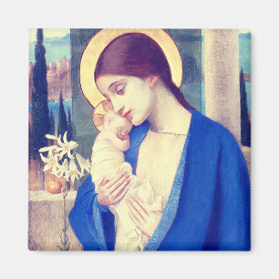 Die Jungfrau Maria und das Jesuskind Renaissance-G Magnet