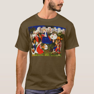 Die Jungfrau Maria und Jesus mit Heiligen im Garte T-Shirt