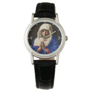 Die Jungfrau Mary im Gebet Armbanduhr