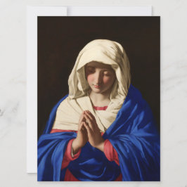 Die Jungfrau Mary im Gebet Karte