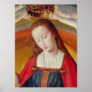 Die Jungfrau Mary mit ihrer Krone Poster
