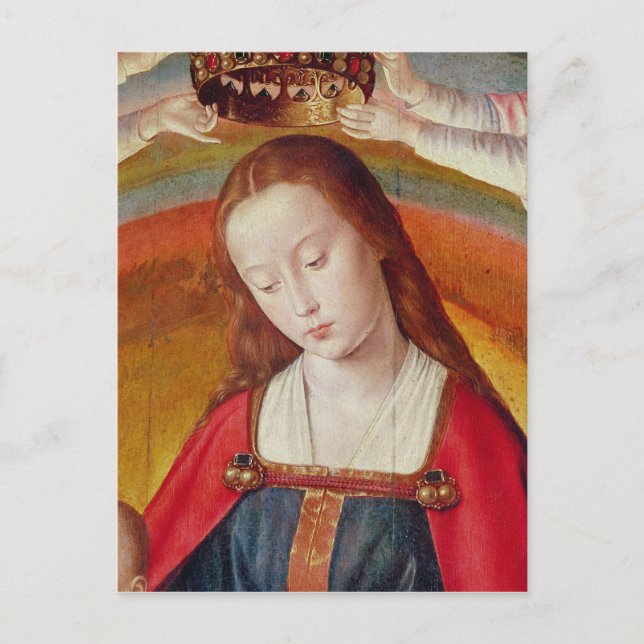 Die Jungfrau Mary mit ihrer Krone Postkarte (Vorderseite)