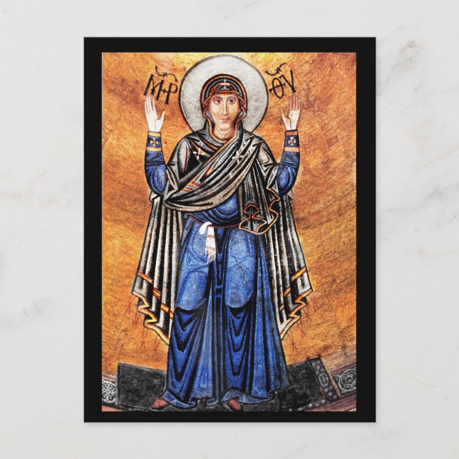 Die Jungfrau Mary Oran Postkarte (Vorderseite)