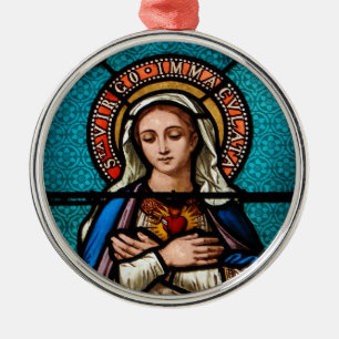 Die Jungfrau Mary Ornament Aus Metall