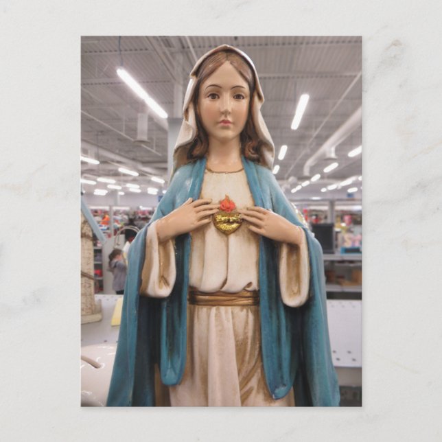 Die Jungfrau Mary Postkarte (Vorderseite)