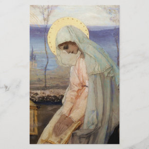 "Die Jungfrau Mary" von Michail Nesterov Briefpapier