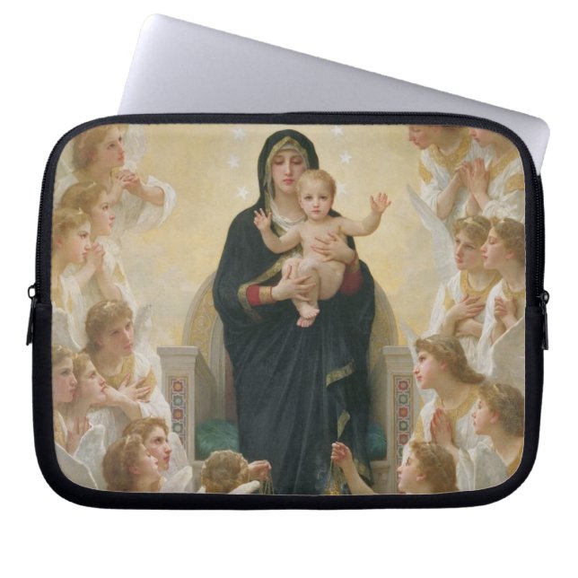 Die Jungfrau mit Angels, 1900 Laptopschutzhülle (Vorderseite)