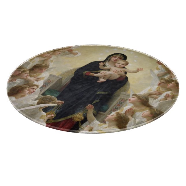 Die Jungfrau mit Angels, 1900 Schneidebrett (Ecke)