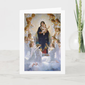 Die Jungfrau mit Angels, Bouguereau Karte