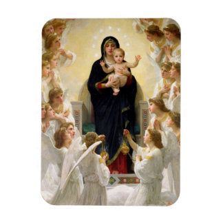 Die Jungfrau mit Angels - William-Adolphe Bouguere Magnet