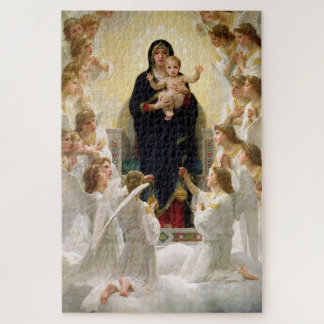 Die Jungfrau mit Angels - William-Adolphe Bouguere Puzzle