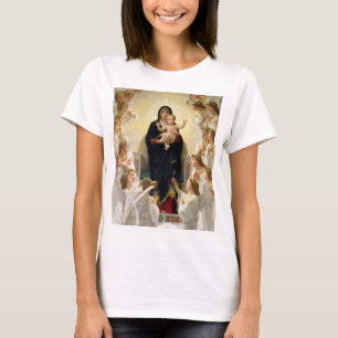 Die Jungfrau mit Angels - William-Adolphe Bouguere T-Shirt