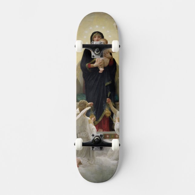 Die Jungfrau mit Engeln, 1900 Skateboard (Vorderseite)