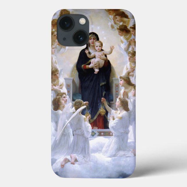 Die Jungfrau mit Engeln von William Adolphe Bougue Case-Mate iPhone Hülle (Rückseite)