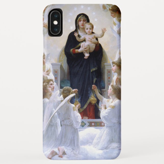 Die Jungfrau mit Engeln von William Adolphe Bougue Case-Mate iPhone Hülle (Rückseite)
