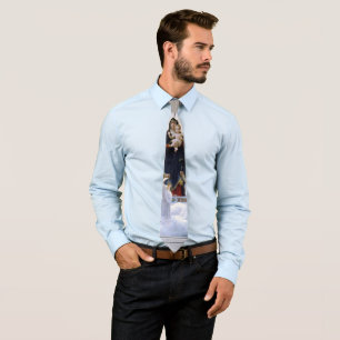 Die Jungfrau mit Engeln von William Adolphe Bougue Krawatte