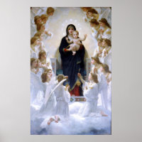 Die Jungfrau mit Engeln von William Bouguereau