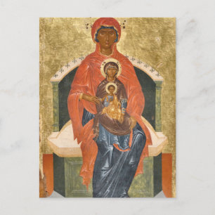 Die Jungfrau, St. Anna und Christus, Angelos Akota Postkarte