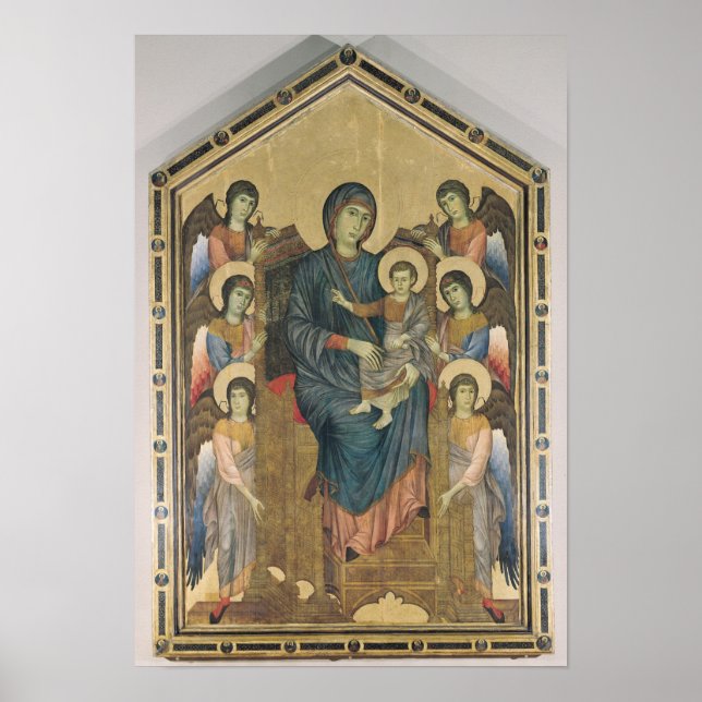 Die Jungfrau und das Kind in der Majestät Poster (Vorne)