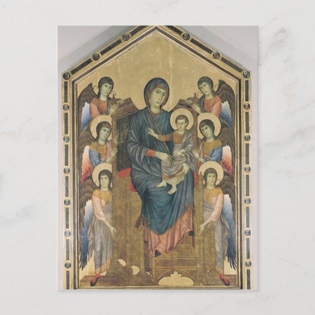 Die Jungfrau und das Kind in der Majestät Postkarte (Vorderseite)