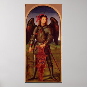 Die Jungfrau und das Kind mit SS. RAPHAEL und Poster