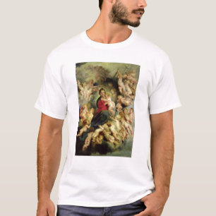 Die Jungfrau und das Kind umgeben T-Shirt