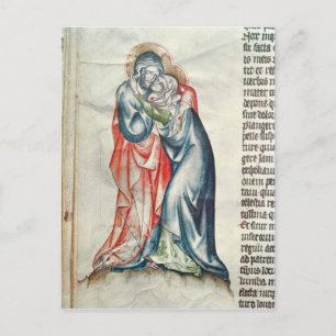 Die Jungfrau und der Christus, von der Postkarte