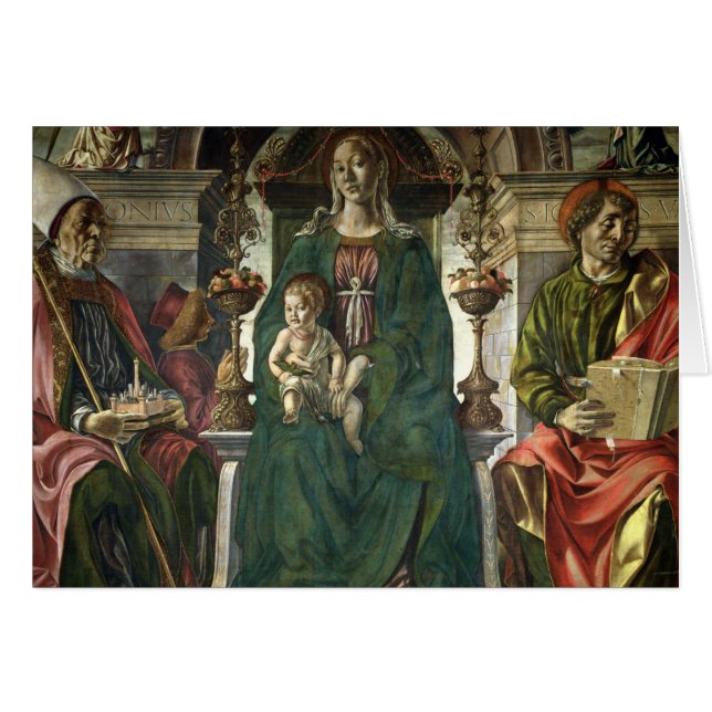 Die Jungfrau und die Heiligen, 1474 (Vorderseite (Horizontal))