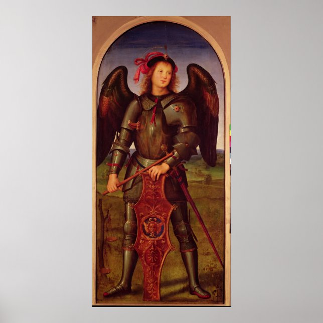 Die Jungfrau und Kind mit SS. Raphael und Poster (Vorne)