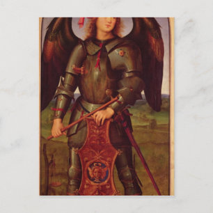 Die Jungfrau und Kind mit SS. Raphael und Postkarte