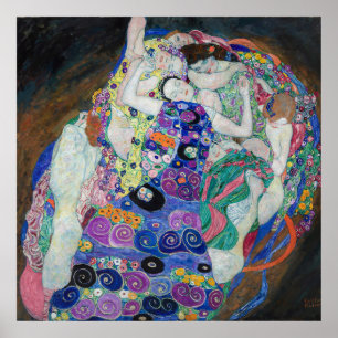 Die Jungfrau von Gustav Klimt, 1913 Poster