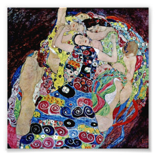 Die Jungfrau von Gustav Klimt, Art Nouveau, Art De Fotodruck