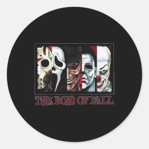 Die Jungs des Fall Horrors Halloween Runder Aufkleber