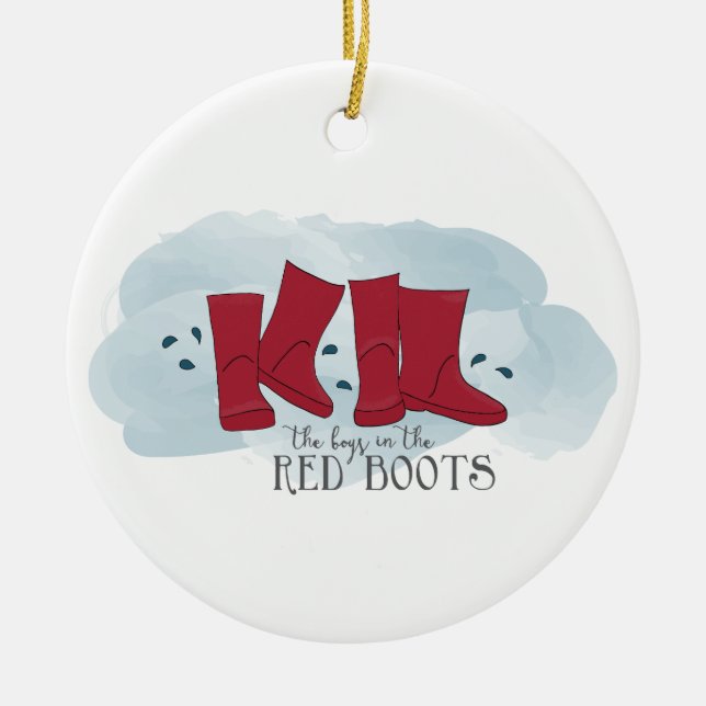 Die Jungs in Red Boots Weihnachtsschmuck (Vorne)
