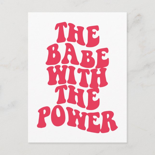 Die Kabe mit dem Power Postkarte (Vorderseite)