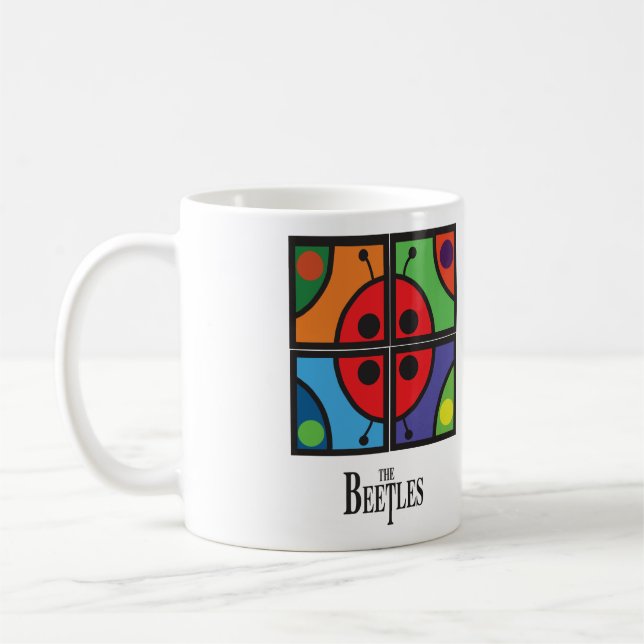 "Die Käfer-" grafische Kaffee-Tasse Kaffeetasse (Links)