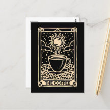 Die Kaffee-Tarot-Karte dunkle Akademie
